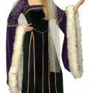 Deluxe MEDIEVAL Renaissance Dress Gown ADULT Halloween Costume LG