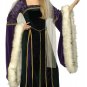 Deluxe MEDIEVAL Renaissance Dress Gown ADULT Halloween Costume LG