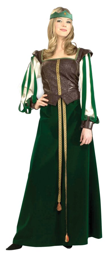 Deluxe MAID MARION Dress Gown ADULT Women Halloween Costume Party SM High quality