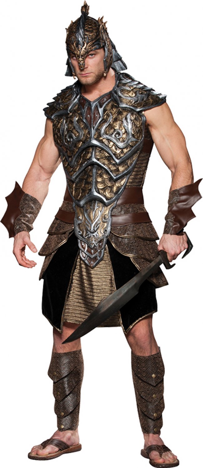 Warlord Hero Tunic Vest Medieval Set Adult DRAGON LORD L 42-44 Halloween Men Costume