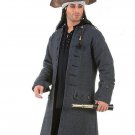 PIRATES OF THE CARIBBEAN CAPTAIN JACK SPARROW REPLICA COSTUME Blue Coat Men LG