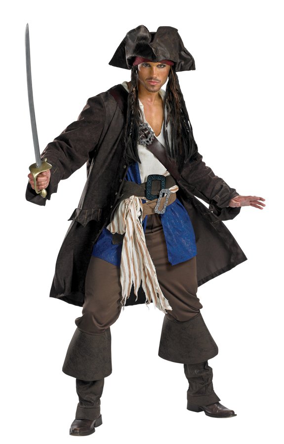 Licensed CAPTN JACK SPARROW PRESTIGE Coat Replica Costume XXL 50-52