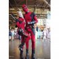 high quailty Fantasia Lady Deadpool jumpsuit Costume Spandex Adult Red Fullbody Cosplay XL