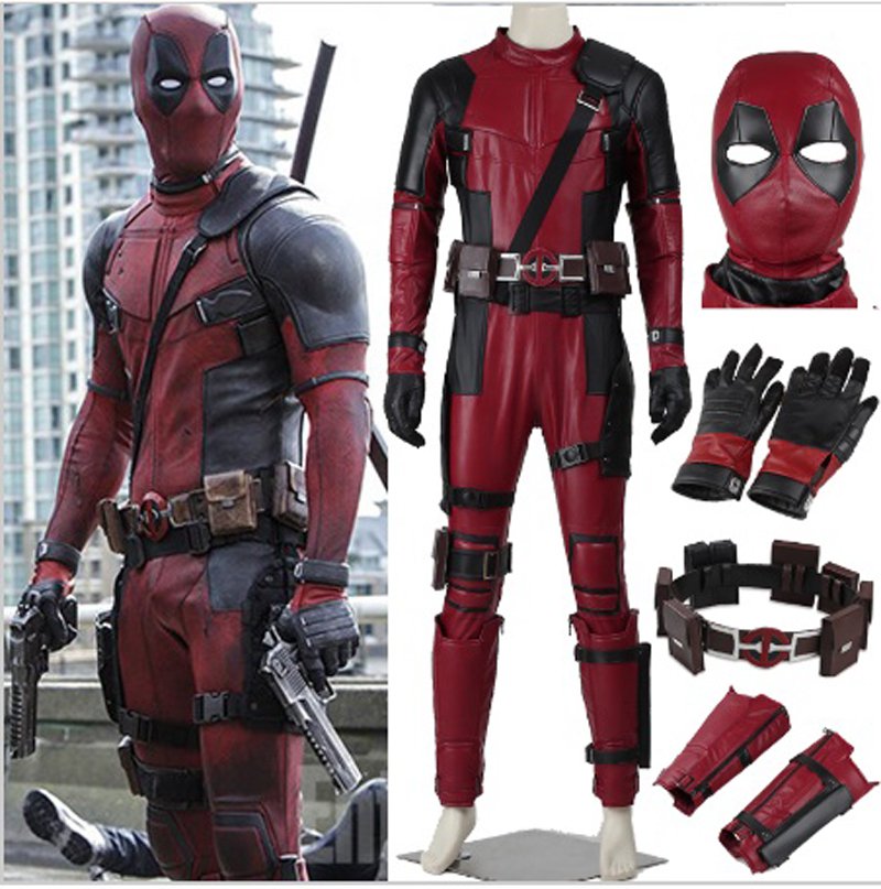Top quality Fantasia Deadpool Movie Cosplay Hero Custom-made Full Set Adult Men XXXL