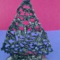 VTG Silverplated Christmas Tree Single Candle Holder Ornate Details 10'' X 6''