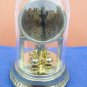COMMODORE Dome Clock*Gold Tone*Quartz*Hong Kong*Musical Chimes*8'' Tall