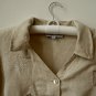 Robert Louis 3/4 Sleeve*V-Neck*Button Down Shirt*Embroidery Design*Size M*