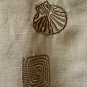 Robert Louis 3/4 Sleeve*V-Neck*Button Down Shirt*Embroidery Design*Size M*