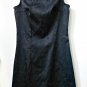 Byer Too! California Sleeveless Black Dress*Floral*Metallic*Back Zipper*Size 5