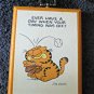 VIntage Enesco Jim Davis Garfield Cat Wall Decor Hanging Wood Plaque 1983