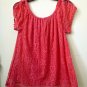 NWT Red Camel Est.1931 Size XS Pink Short Sleeve Women's Top Lace/Lined Floral