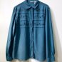 WHITE STAG Size L (12-14) Women's Long Sleeve Button Down Shirt Embroidery