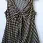 New York&Co. Size M Stretch Women's Casual Sleeveless Top Geometric Multi-Color