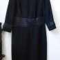 MELISSA COLLECTION Size 4 Black 3/4 Sleeve Pensil Dress Lined Back Zipper