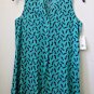 NWT Petites Crown&Ivy Size PP Mint Green Sleeveless Top Split V-Neck Hi-Low