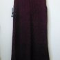 NWT New Directions Size L Knitted Sleeveless Sweater Dress Black/Burgundy RP $48