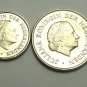 SET of 4 Netherlands Circulated Coins 5,10,25 cents 1 Gulden