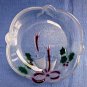 Mikasa Celebrations "Holiday Bells Collection" Clear Sweet Dish Glassware Japan