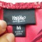 Massimo Size M Casual Spaghetti Strap Dress Red Empire Elastic Waist Lined