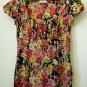 Ann Taylor LOFT Size S ?? Puffed Short Sleeve Square Neckline Floral Design Top