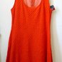 NWT Juniors BONGO Size L Red Sleeveless Party Tea Dress Dress Mesh Back Zipper