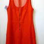 NWT Juniors BONGO Size L Red Sleeveless Party Tea Dress Dress Mesh Back Zipper