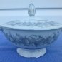 VTG Florentine Sango Japan Sugar Bowl White Floral Pattern Mint Condition