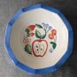 Princess House Exclusive SET of 3 Cereal Bowls Fruit Design Scalloped Rim 6''
