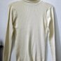 Jennifer Lauren Size XL Solid Ivory Stretch Turtle Neck Long Sleeve Sweater