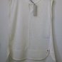 NWT Calving Klein Size XS Ivory Sleeveless Top Scooped/Key-Whole Neck High-Low