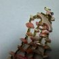 VTG ?? Shell Chip Seed Beads Round Beads 4 Strand Choker Necklace Japan