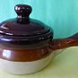 Stewing Cooking Serving Clay Bakeware Pot W/Handle Individual Glazed