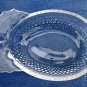Christmas Clear Glass Holly Berry Trinket Candy Dish Bowl 6.5'' X 4''