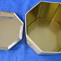 VTG Assorted Biscuits Tin/Canister Boy & Girl Design Hexagon Shape 4''X5.5''