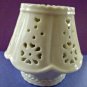 Ceramic Candle Holder with Lamp Shade Cream White