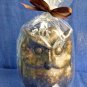 NW/T Owl Shape Medium Candle Wax Cinnamon Scented 7'' Tall Made in Vietnam
