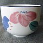 Big Coffee/Tea/Soup Cup/Mug Ceramic White/Blue Trim Floral Made in England