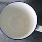 Big Coffee/Tea/Soup Cup/Mug Ceramic White/Blue Trim Floral Made in England