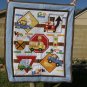$40.50 Educational Cotton Quilt 35X42 Showing Words and Traffic Signs-Cotton Flannel Monkeys Backing