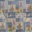 $45.50   Hand-tied Cotton Quilt-60X43-Pajaminals Collage-Polyester Batting-Animals on Reverse.