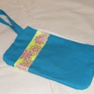 $15  5 x 9 inch Turquoise Clutch Purse