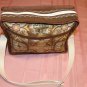 $50 Ladies Shoulder Bag - Brown and Gold Spanish Tiles