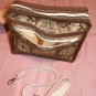 $50 Ladies Shoulder Bag - Brown and Gold Spanish Tiles