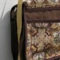 $60 Shoulder Bag - Brown and Gold Spanish Tiles with Brown Edging and Gold Ric Rac - 9 X 12 Inches