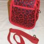 $50 Red Hat Ladies Pouch Shoulder Bag- Purple Sateen with Red Decorative Netting