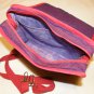 $65.50 Red Hat Ladies Shoulder Bag-Decorative Front Flap–Red Hat Appliqué-Bow On Dress 8X10in