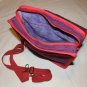 $70 Red Hat Ladies Shoulder Bag-Decorative Front Flap–Red Hat Appliqué Poke-A-Dots On Hat 8X10