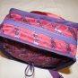 $50  Red Hat Ladies Pouch Shoulder Bag&acirc;��Red Sateen with Purple Decorative Netting&acirc;��7 X7X3in