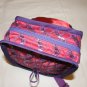 $50  Red Hat Ladies Pouch Shoulder Bag&acirc;��Red Sateen with Purple Decorative Netting&acirc;��7 X7X3in