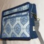 $50 8 X 10 inch Ladies Shoulder Bag &acirc;�� Different Shades of Blue In A Swirl Pattern